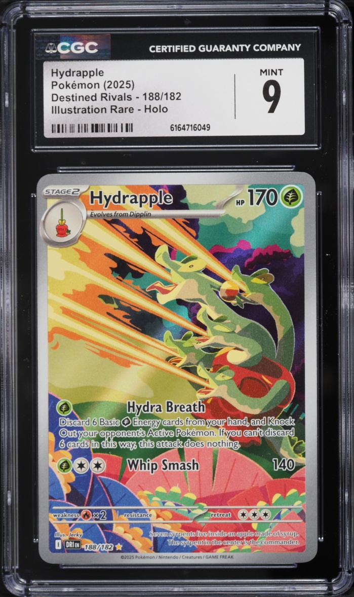 2025 Pokemon Scarlet & Violet Destined Rivals IR Hydrapple #188 CGC 9 MINT