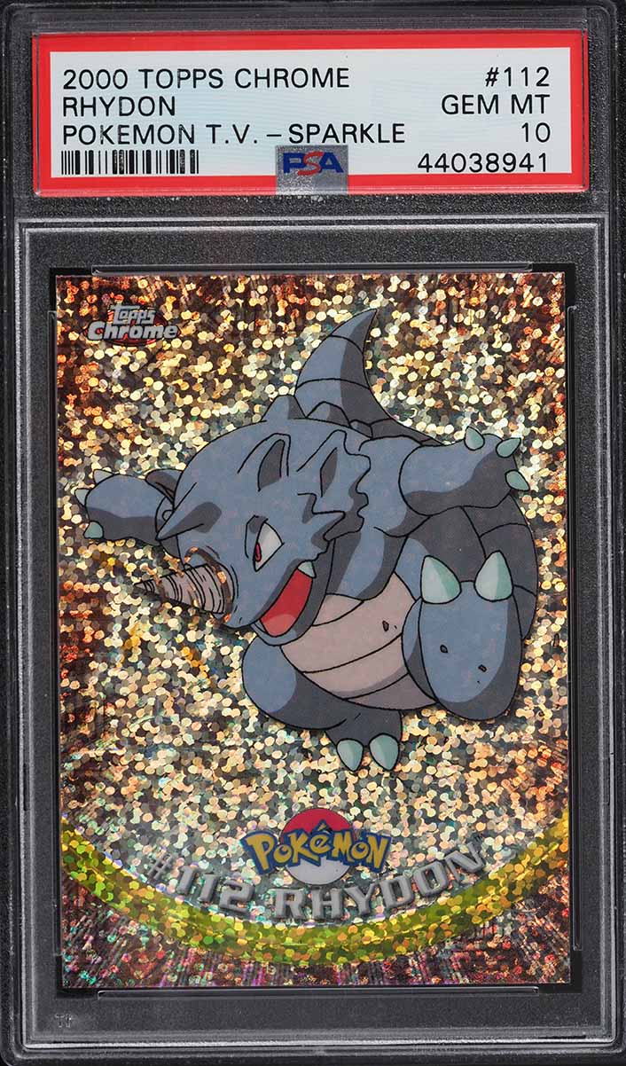 【PSA10】 オコリザル 英語 topps chrome POKEMON TV 2000 Pokemon Topps Chrome Series 1 Sparkle Charizard #6 PSA