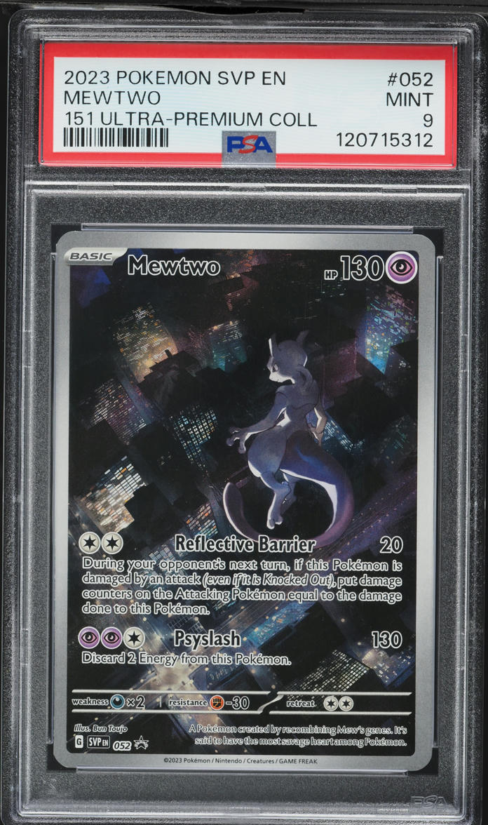 2023 Pokemon Scarlet & Violet 151 Promo Ultra Premium Mewtwo #52 PSA 9 MINT