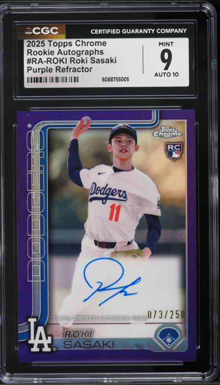 2023 Topps Chrome NPB '01 Gold Refractor Roki Sasaki