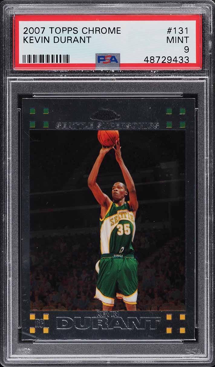 2008 Topps Chrome Kevin Durant #156 PSA 10 GEM MINT on Fanatics