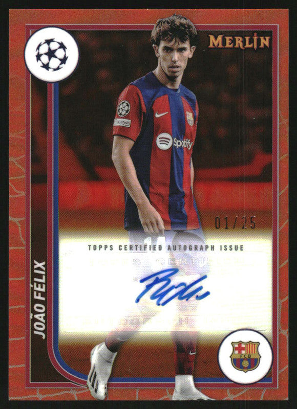 Topps Merlin キャラガー 直筆サイン Auto 世界150枚限定 2023 Topps Merlin UEFA CC Gold Refractor Lautaro Martinez