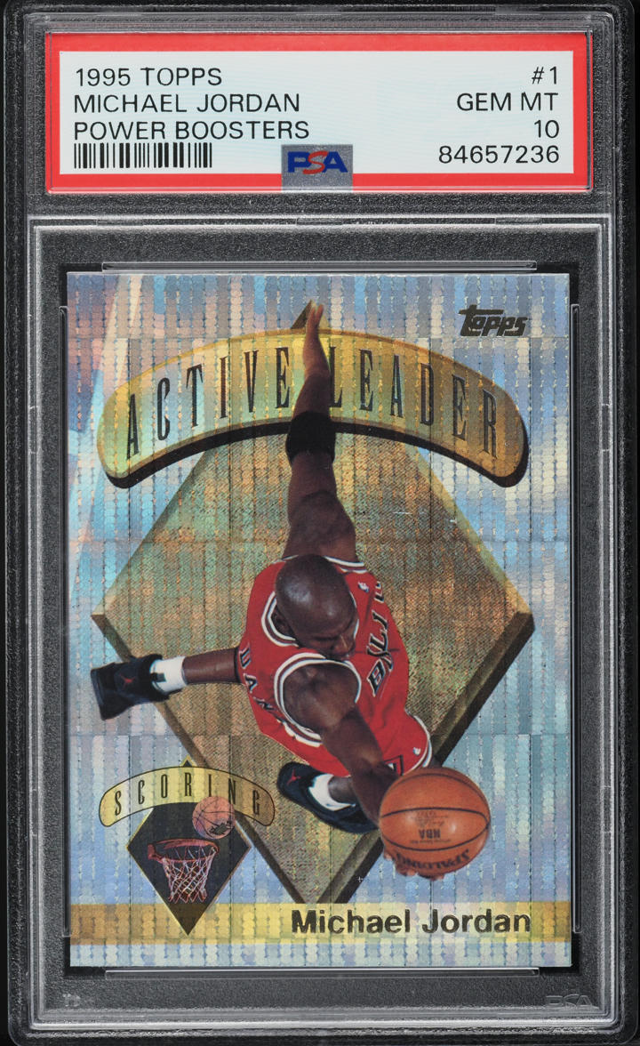 1995 Topps Power Boosters Michael Jordan #1 PSA 10 GEM MINT