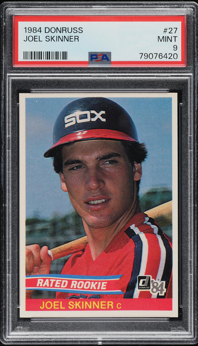 1984 Donruss Joel Skinner #27 PSA 9 MINT