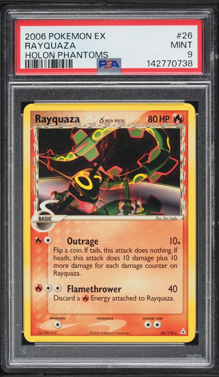 2006 Pokemon EX Holon Phantoms Rayquaza #26 PSA 9 MINT