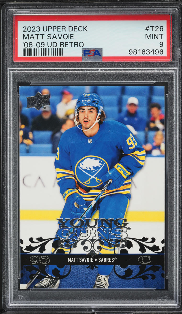 2023 Upper Deck Extended Series Retro '08 Matt Savoie #T26 PSA 9 MINT