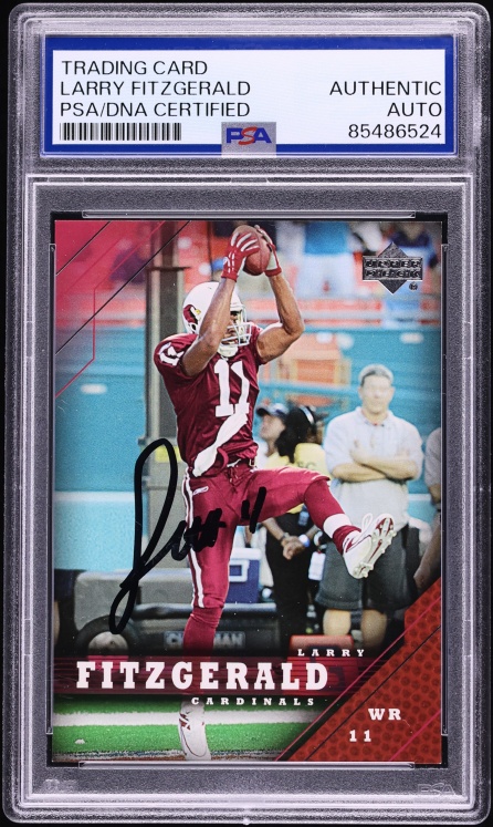 Larry Fitzgerald Signed Autographed Trading Card AUTO PSA/DNA AUTH