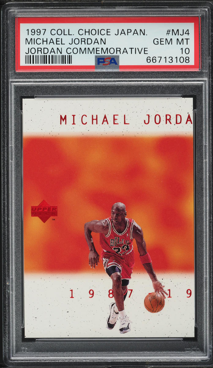1997 Collector's Choice Japanese Jordan Commemorative Michael Jordan #MJ4 PSA 10