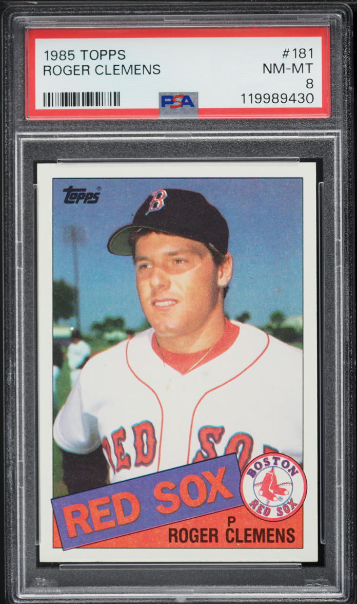 1985 Topps Roger Clemens ROOKIE #181 PSA 8 NM-MT
