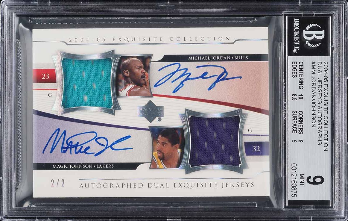 2004 Exquisite Collection Dual Jersey Kobe Bryant Magic Johnson