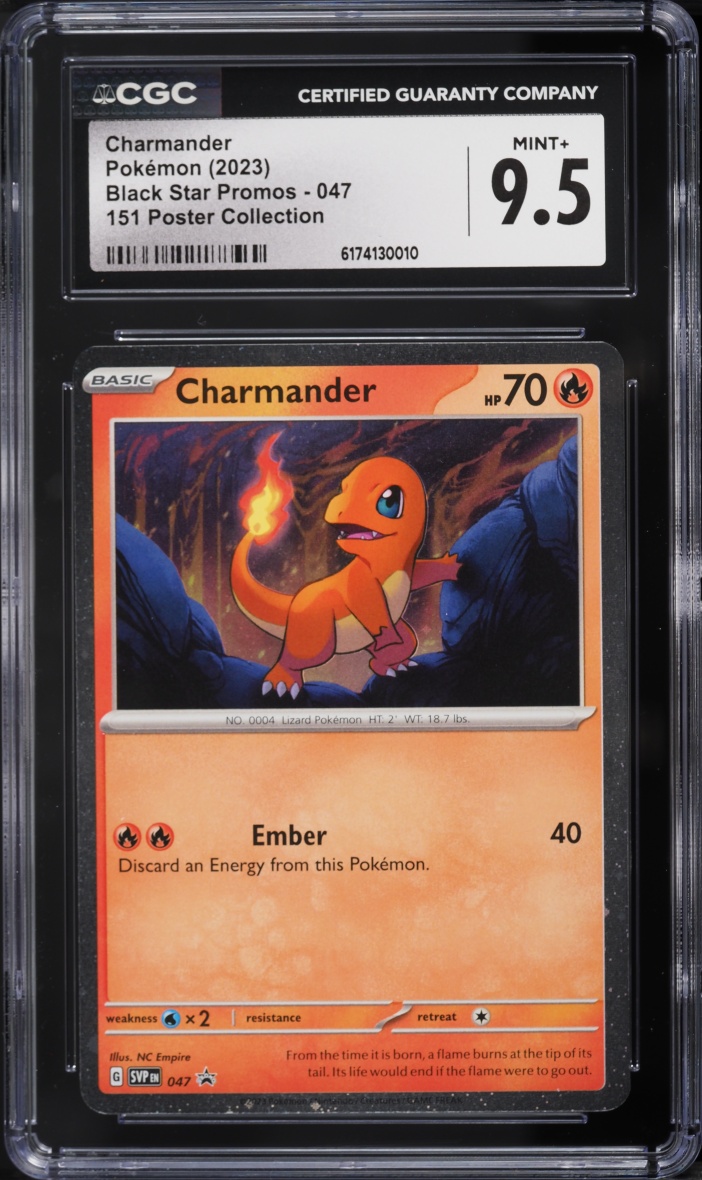 2023 Pokemon Scarlet & Violet Promo 151 Poster Collection Charmander #47 CGC 9.5 MINT+