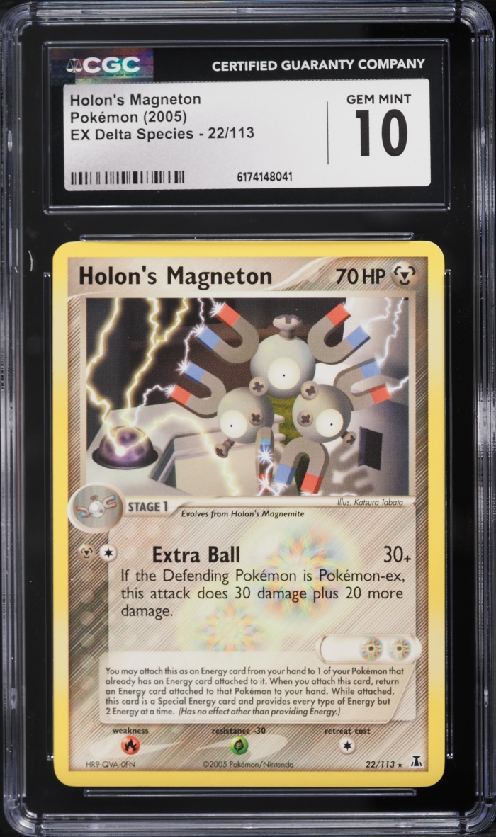 2005 Pokemon Ex Delta Species Holon's Magneton #22 CGC 10 GEM MINT