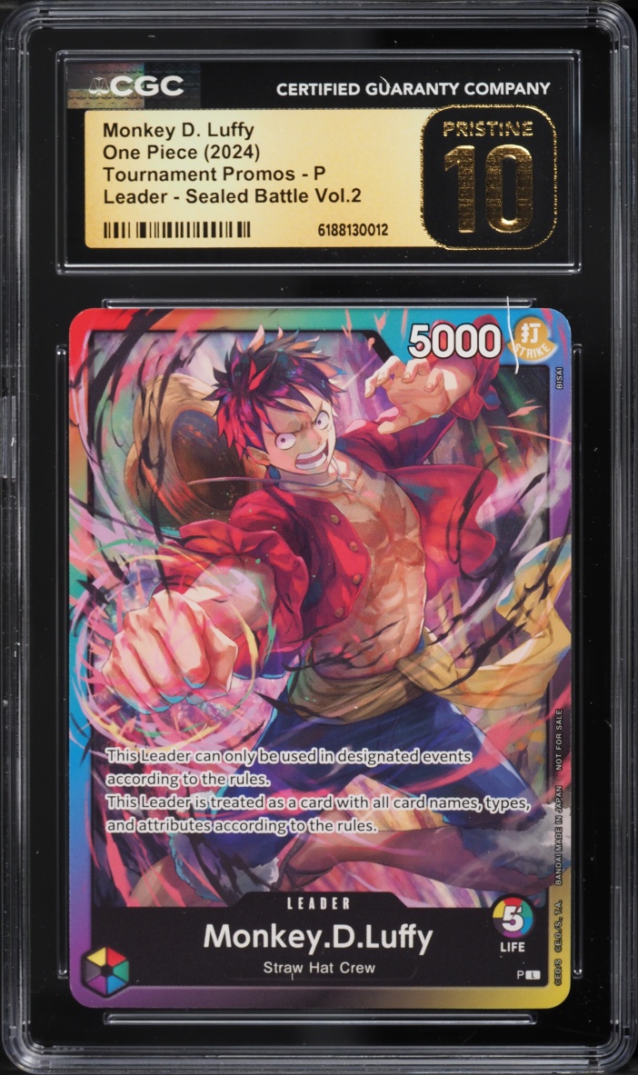 2024 #P CGC 10 One Piece Promo Sealed Battle Vol. 2 Leader Monkey D. Luffy