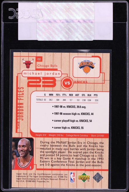 1998 Upper Deck MJ Living Legend Michael Jordan #152 CGC AUTH