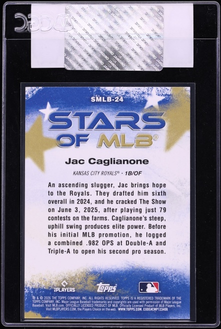2026 Topps Stars Of MLB Jac Caglianone ROOKIE #SMLB-24 CGC AUTH
