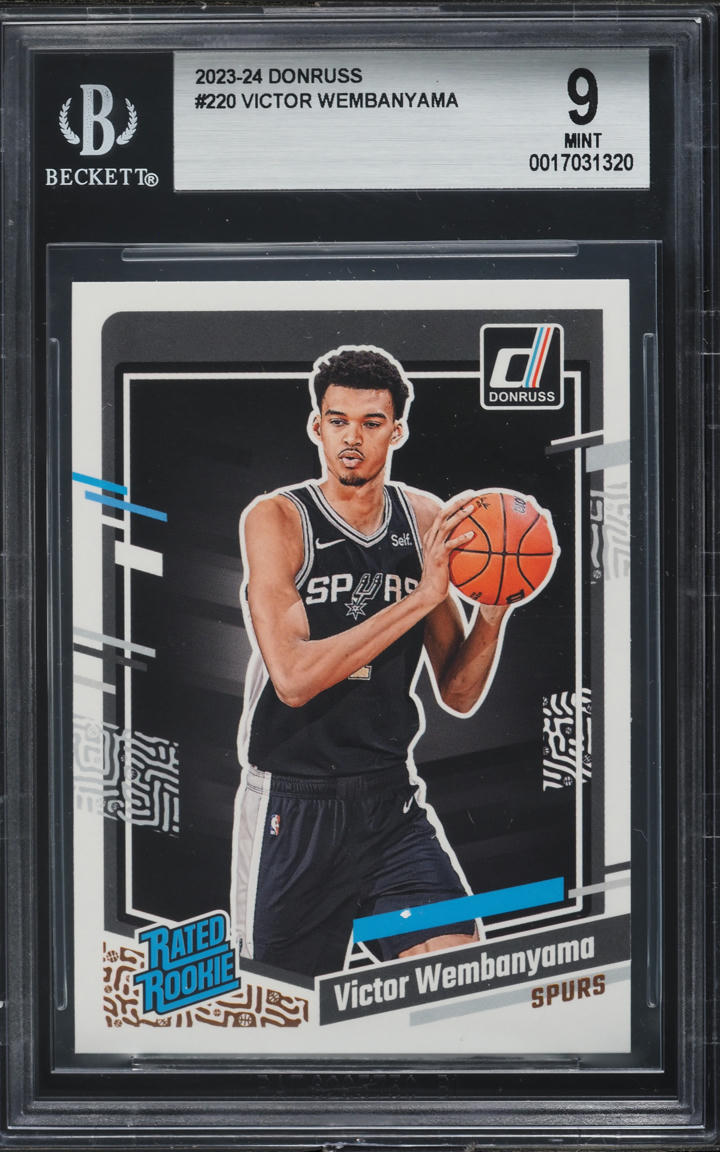 2023 Donruss Victor Wembanyama ROOKIE #220 BGS 9 MINT