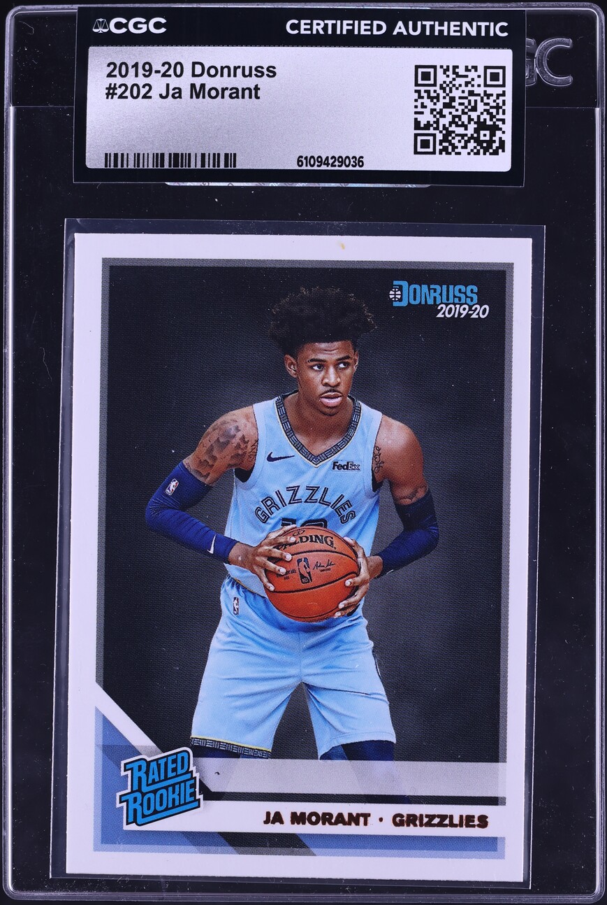 2019 Donruss Basketball Ja Morant ROOKIE #202 CGC AUTH