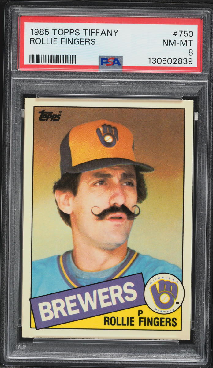 1985 Topps Tiffany Rollie Fingers #750 PSA 8 NM-MT