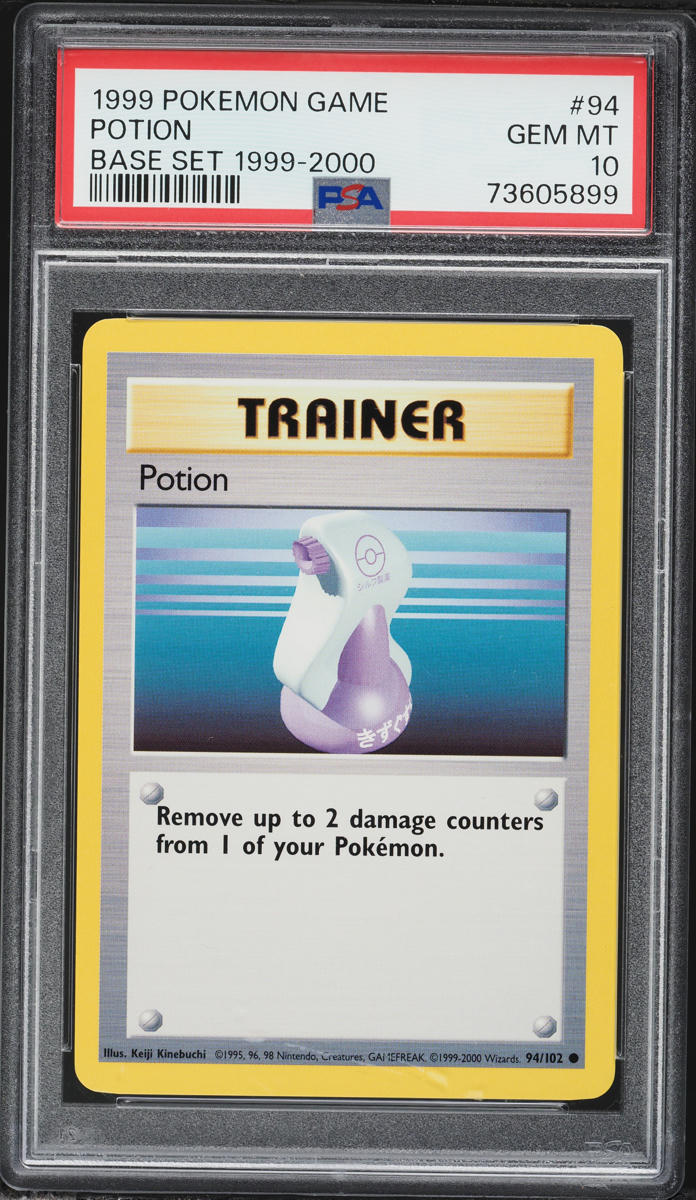 1999-2000 Pokemon Base Set Potion #94 PSA 10 GEM MINT