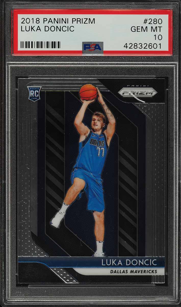 2018-19 Panini Court Kings #117 Luka Doncic RC PSA 10 on Fanatics
