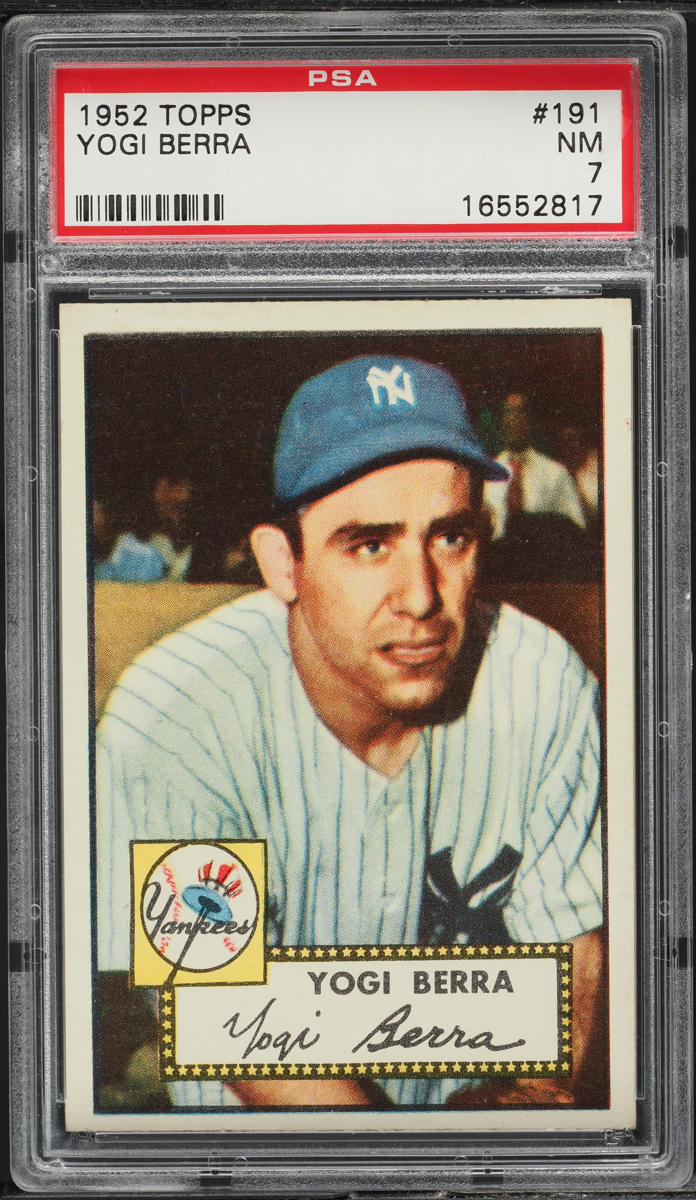 1952 Topps Yogi Berra #191 PSA 7 NRMT