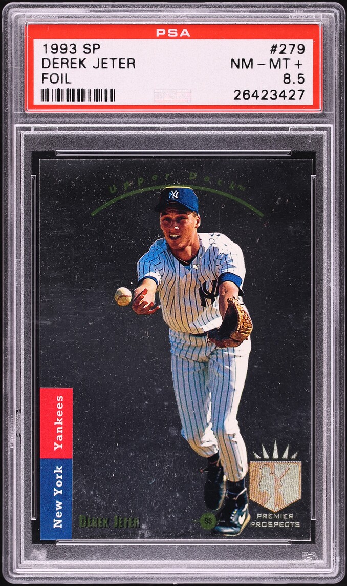 1993 SP Foil Derek Jeter ROOKIE #279 PSA 8.5 NM-MT+