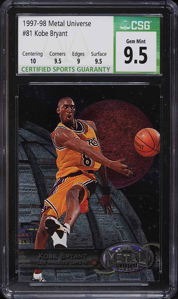 1997 Metal Universe Championship Hardware Kobe Bryant #7 PSA 9