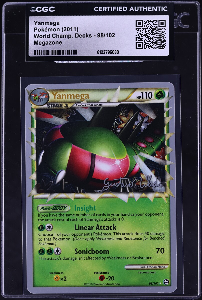 2011 Pokemon World Championships Deck Megazone Yanmega #98 CGC AUTH