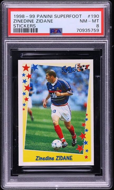 【鑑定済】ジダン　ボルドー　1995 Panini U.N.F.P. 鑑定済】ジダン ボルドー 1995 Panini U.N.F.P. - メルカリ