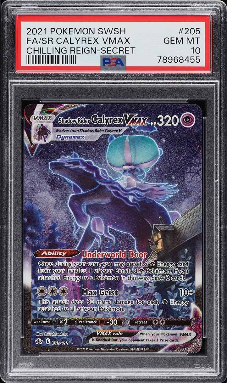 2021 Pokemon Japanese SWSH Silver Lance Ice Rider Calyrex VMAX #28