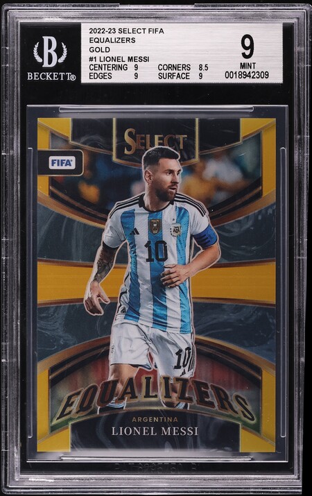 2022 Panini Instant FIFA World Cup Qatar Lionel Messi /1393 #1 PSA