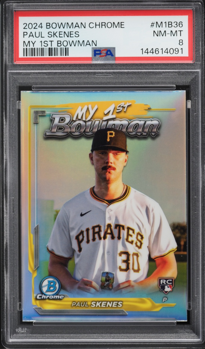2024 Bowman Chrome My 1st Paul Skenes ROOKIE #M1B-36 PSA 8 NM-MT