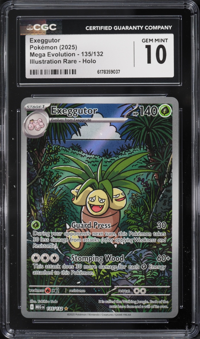 2025 Pokemon Mega Evolution IR Exeggutor #135 CGC 10 GEM MINT