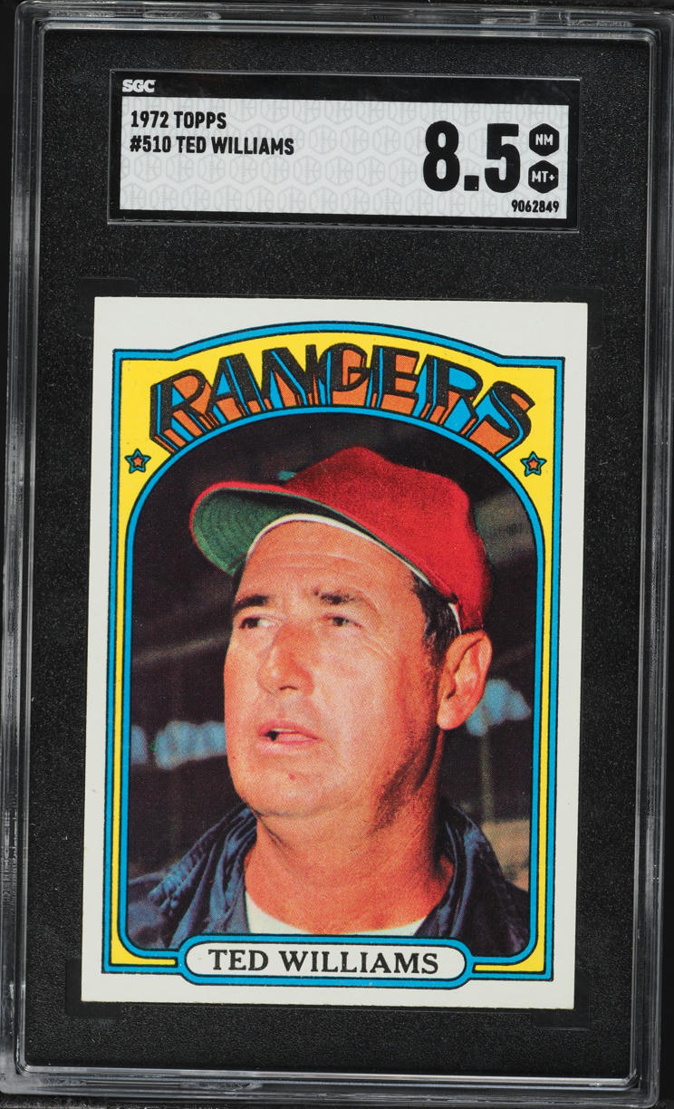 1972 Topps Ted Williams #510 SGC 8.5 NM-MT+
