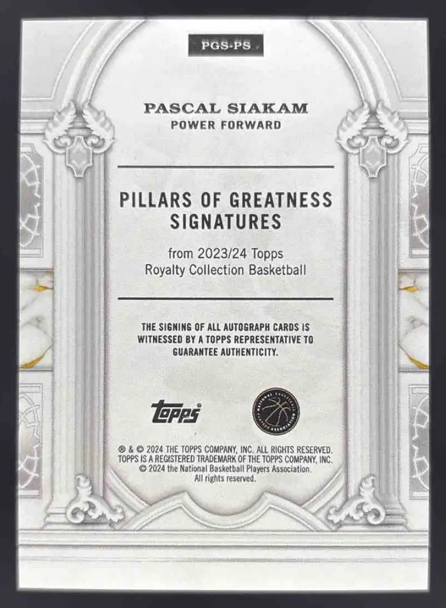 2023 Topps Royalty Collection Pillars of Greatness Blue