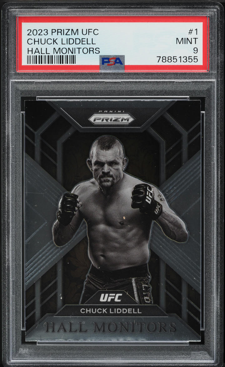 2023 Panini Prizm UFC Hall Monitors Chuck Liddell #1 PSA 9 MINT