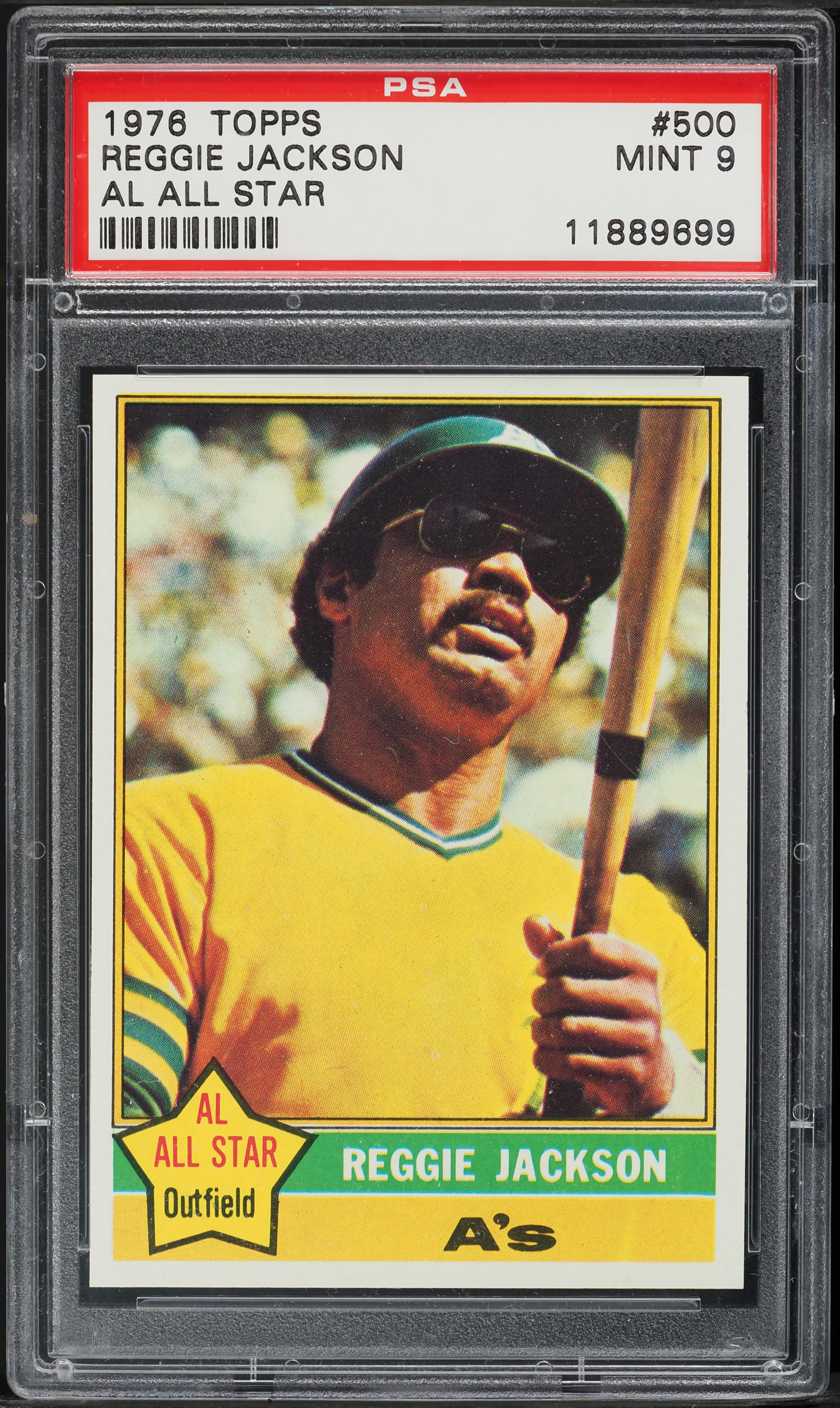 1976 Topps Reggie Jackson ALL-STAR #500 PSA 9 MINT