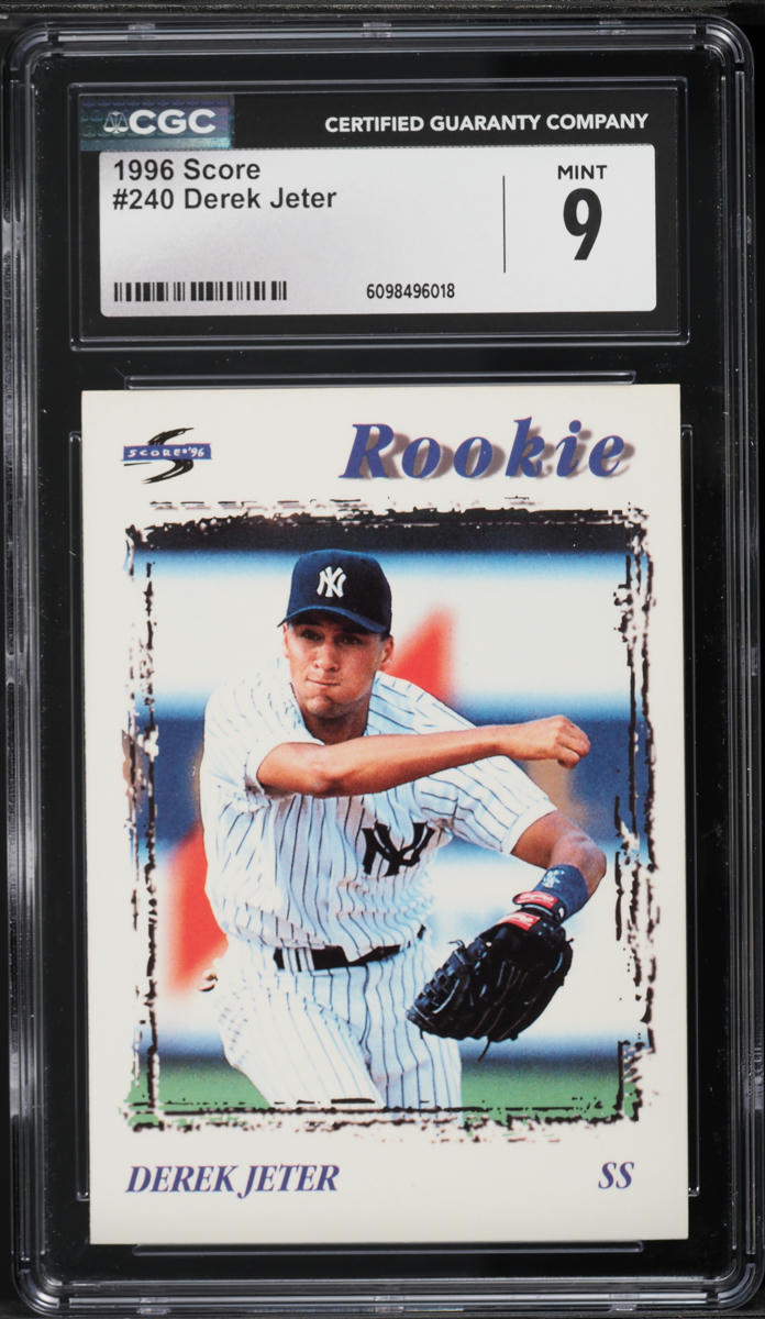 1996 Score Derek Jeter ROOKIE #240 CGC 9 MINT