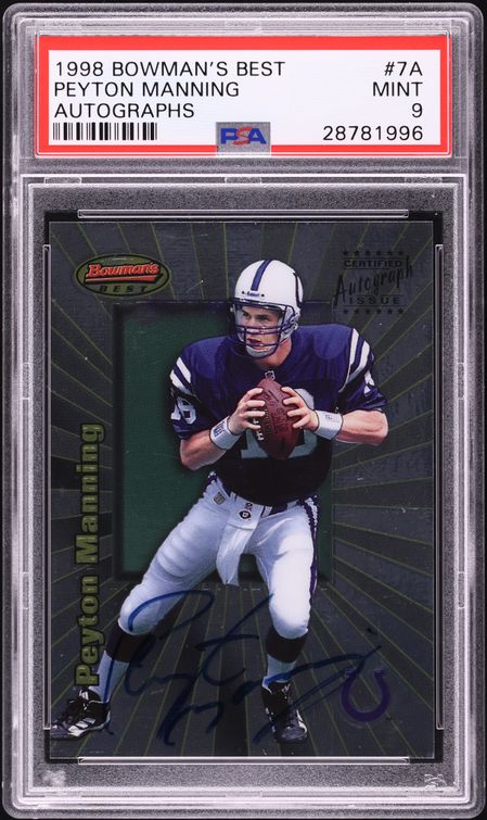 1998 Ultra Masterpiece Peyton Manning ROOKIE 1/1 #416 BGS 9 MINT