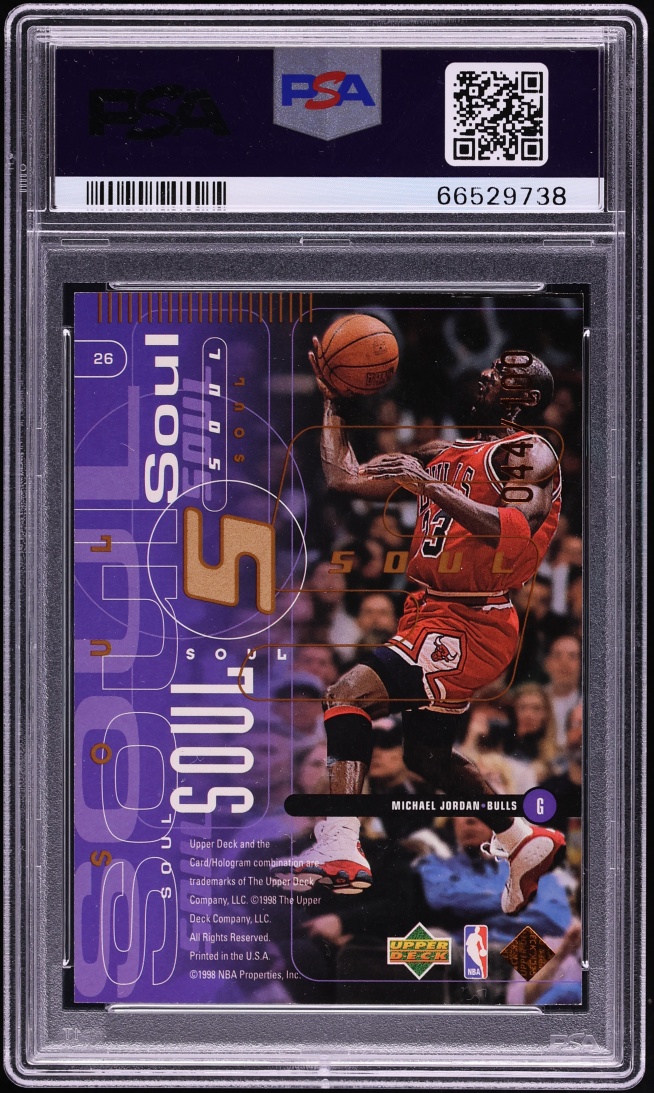 1998 Upper Deck Bronze Michael Jordan /100 #26 PSA 5 EX