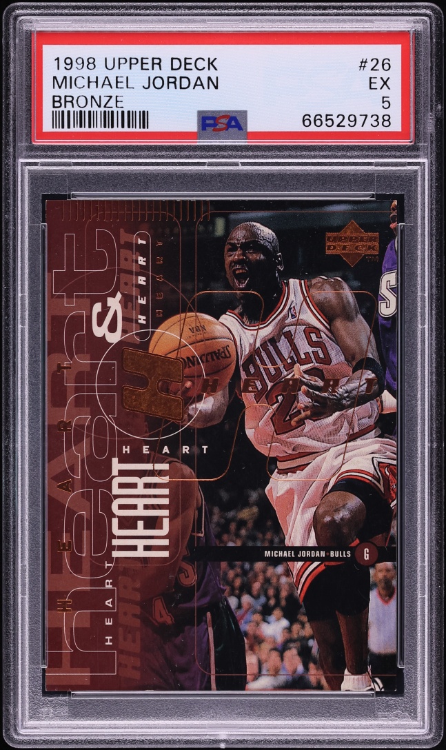 1998 Upper Deck Bronze Michael Jordan /100 #26 PSA 5 EX