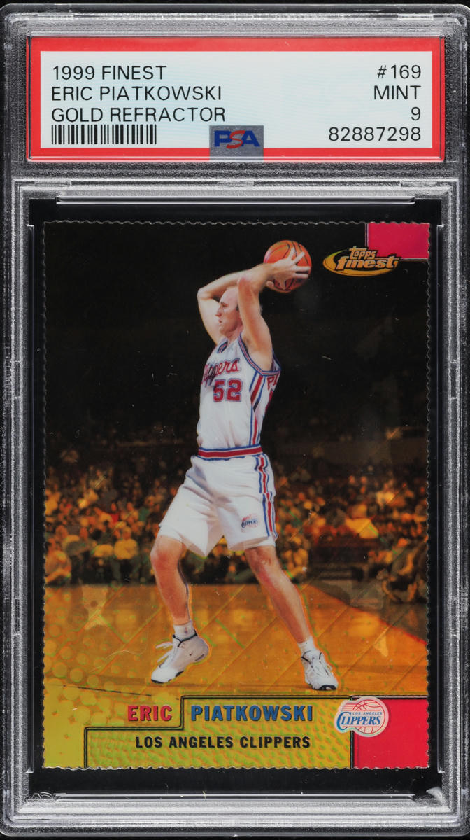 1999 Finest Gold Refractor Eric Piatkowski /100 #169 PSA 9 MINT