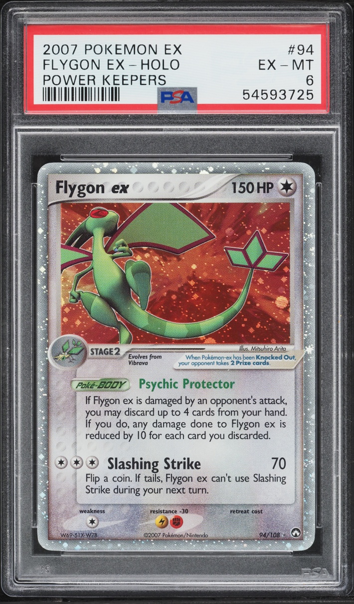 2007 Pokemon EX Power Keepers Holo Flygon ex #94 PSA 6 EXMT