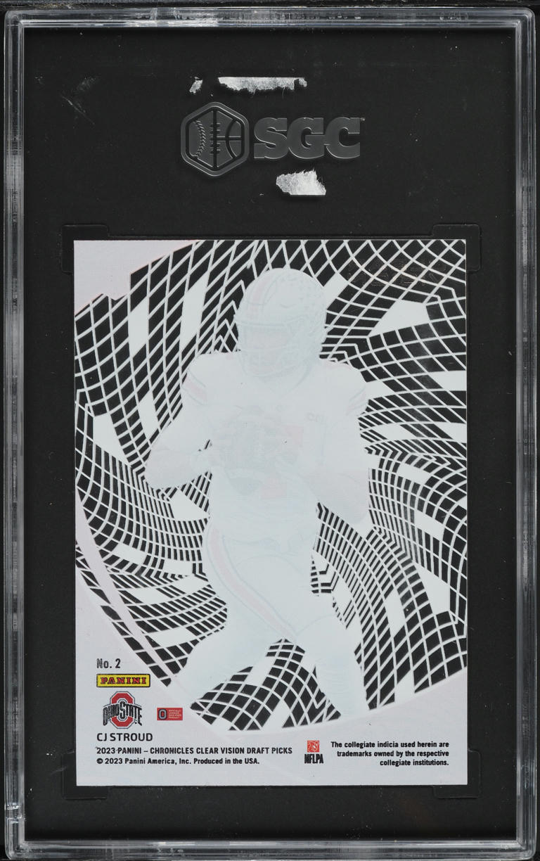 2023 Panini Chronicles Draft Picks Clear Vision C.J. Stroud ROOKIE #2 SGC 10 GEM