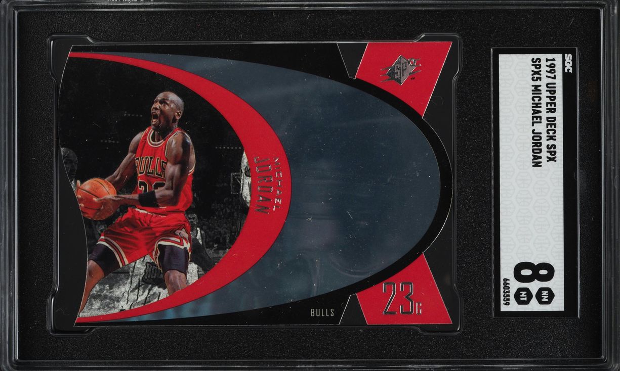 1997 SPx Basketball Michael Jordan #SPX5 SGC 8 NM-MT