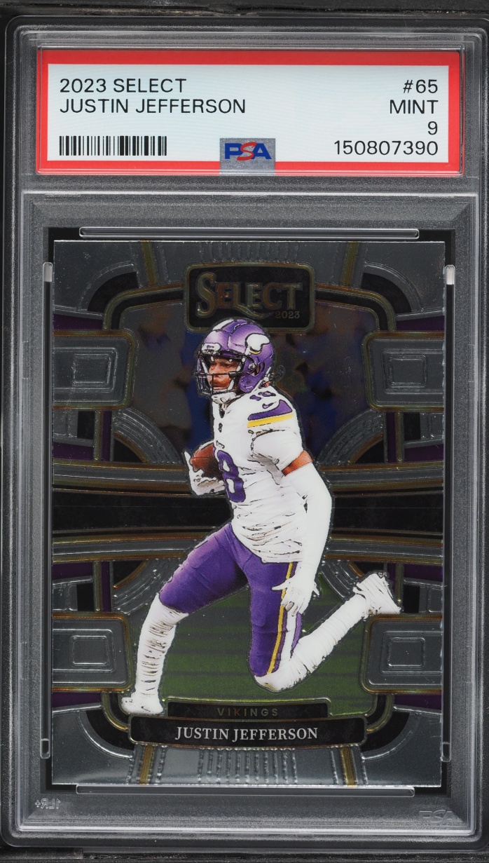 2023 Select Concourse Justin Jefferson #65 PSA 9 MINT