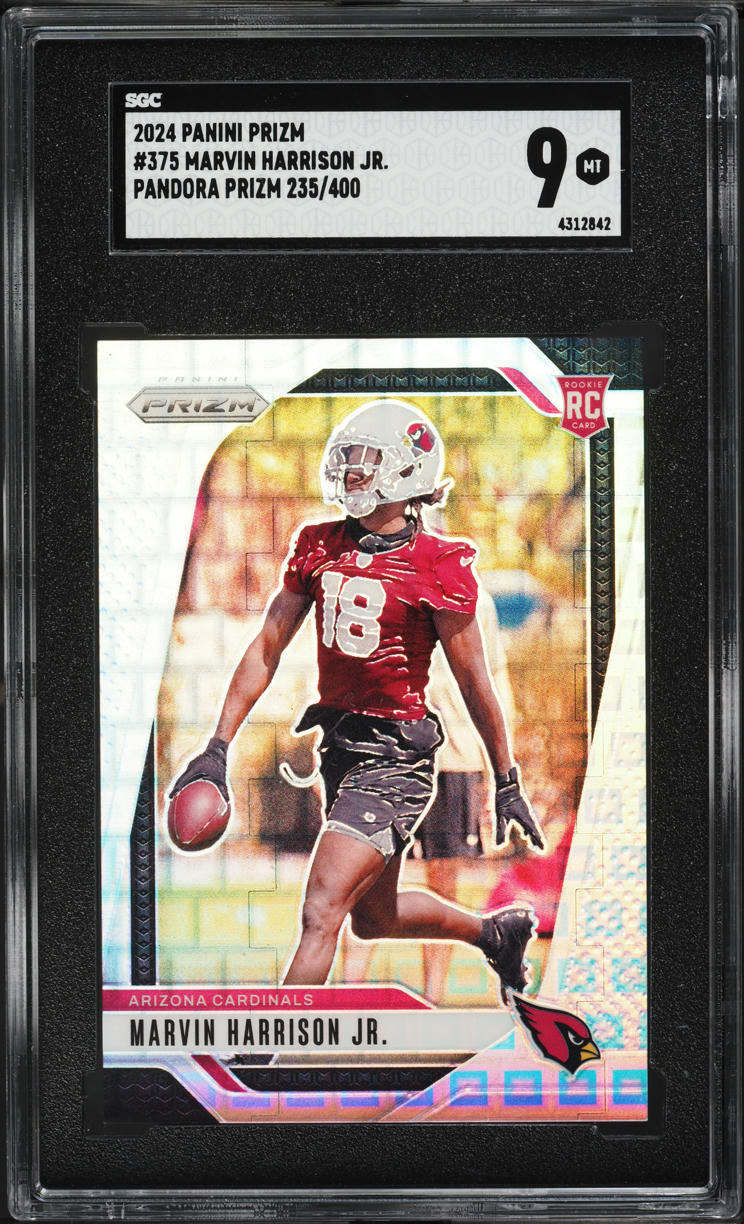 2024 Panini Prizm Pandora Marvin Harrison Jr. ROOKIE /400 #375 SGC 9 MINT