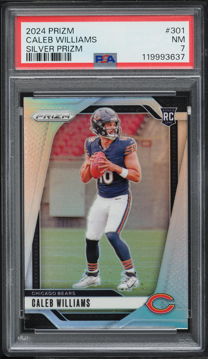 2024 Panini Prizm Silver Caleb Williams ROOKIE #301 PSA 7 NRMT