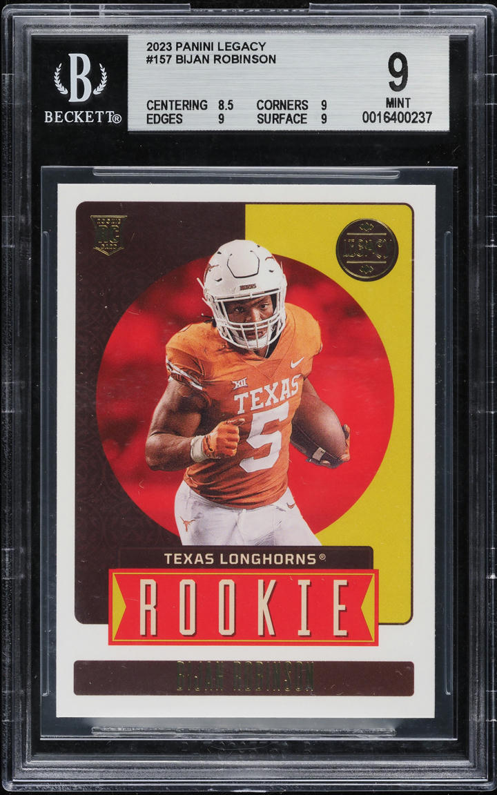 2023 Panini Legacy Bijan Robinson ROOKIE #157 BGS 9 MINT