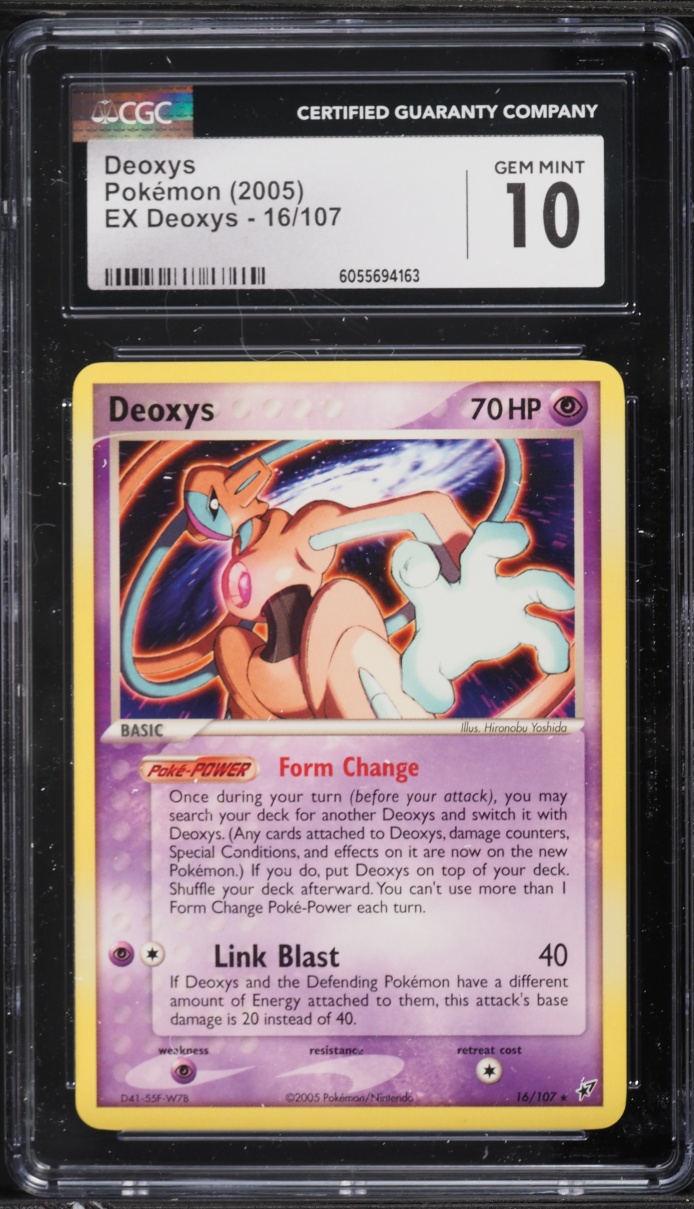 2005 Pokemon EX Holo Deoxys #16 CGC 10 GEM MINT